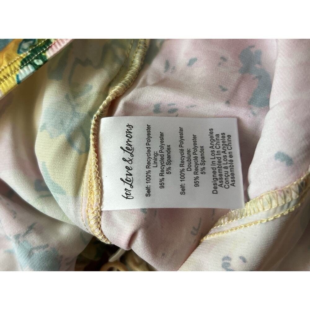 New For Love & Lemons Women's Madison Floral Maxi Dress Multicolor Size Large - Picture 11 of 13